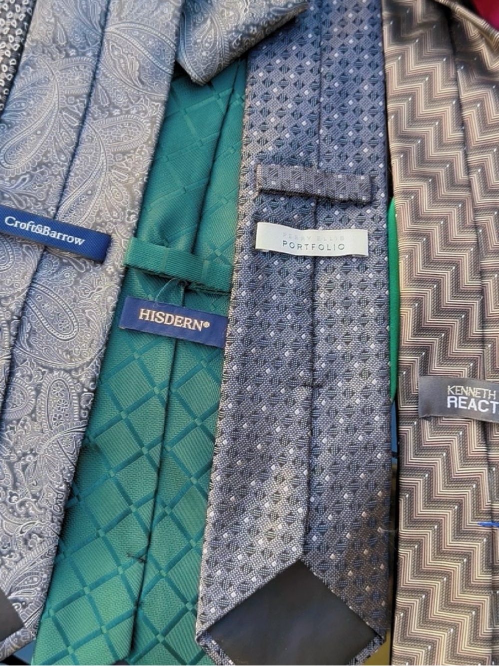 30 Men’s Necktie Bundle Lot – Dior, Calvin Klein, Kenneth Cole + More - Picture 4 of 6